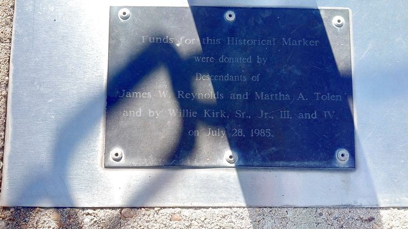 Funds donation for marker plaque.. Click for full size. Funds donation for marker plaque. image. Click for full size.