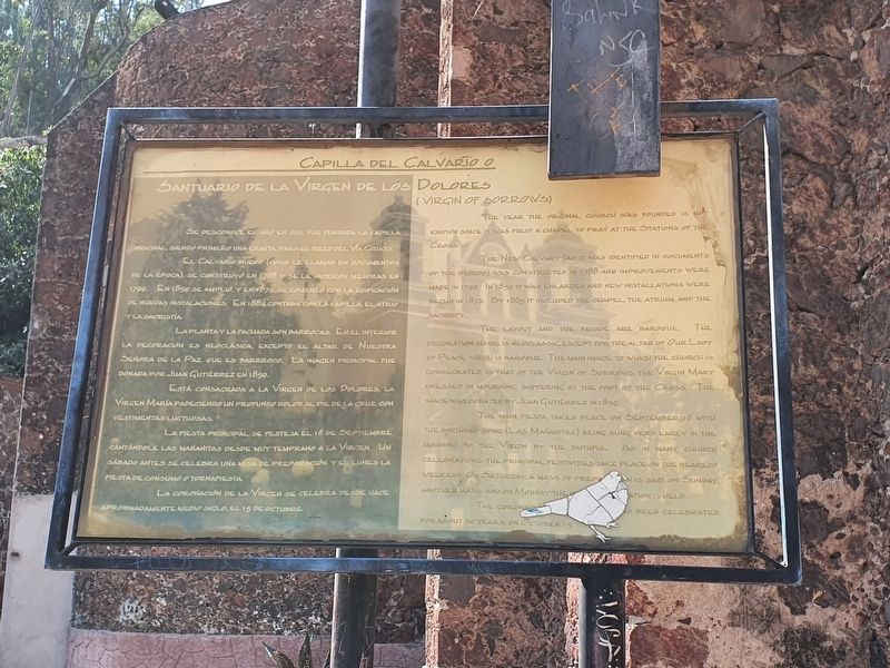 The Chapel of the Virgin of Sorrows Marker image. Click for full size.