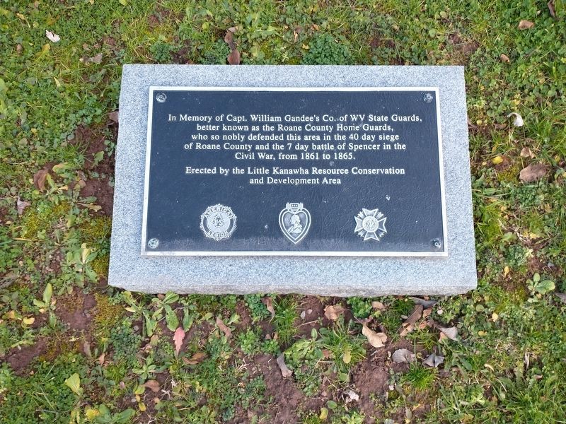 Capt. William Gandee's Co. of WV State Guards Marker image. Click for full size.