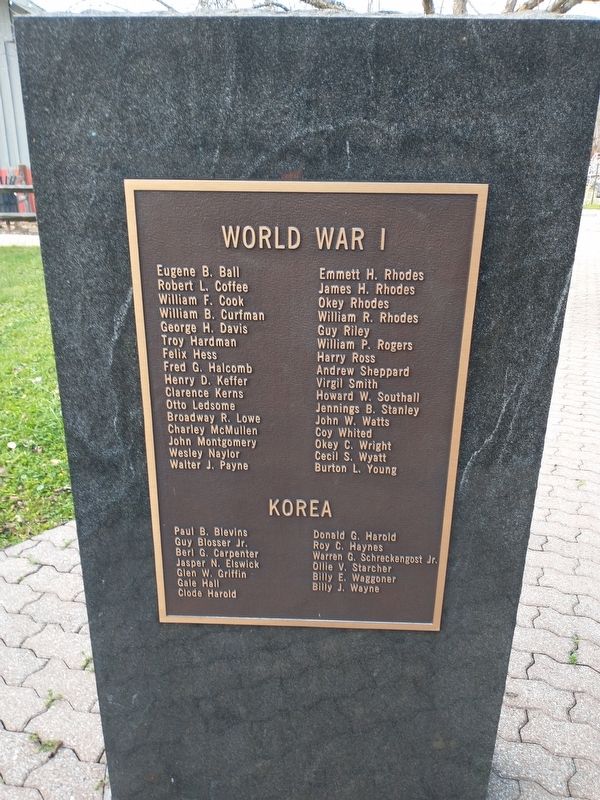 Roane County Veterans Memorial. Click for full size. Roane County Veterans Memorial image. Click for full size.
