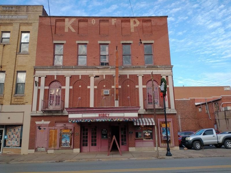 Robey Theater and Knights of Pythias Lodge and Marker image. Click for full size.