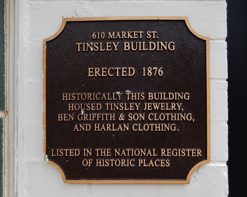 Tinsley Building Marker. Click for full size. Tinsley Building Marker image. Click for full size.