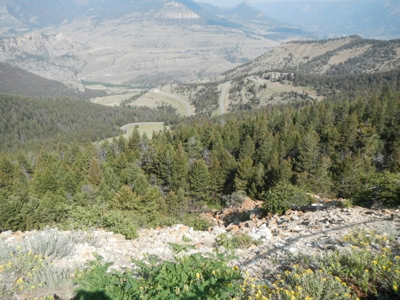 Dead Indian Hill Road from the overlook. Click for full size. Dead Indian Hill Road from the overlook image. Click for full size.