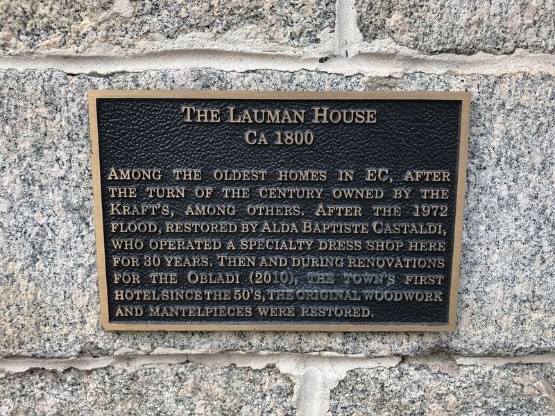 The Lauman House Marker image. Click for full size.