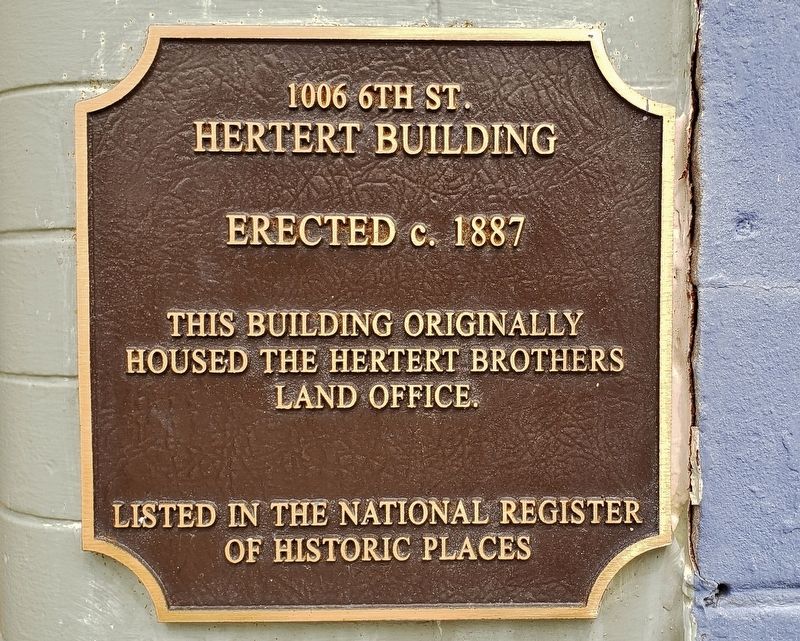 Hertert Building Marker. Click for full size. Hertert Building Marker image. Click for full size.