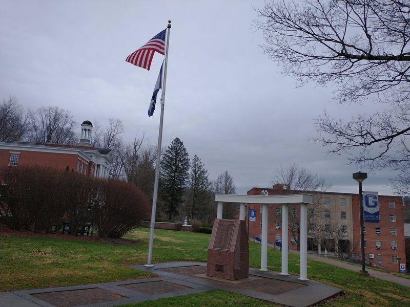 Glenville State College World War II Veterans Memorial. Click for full size. Glenville State College World War II Veterans Memorial image. Click for full size.
