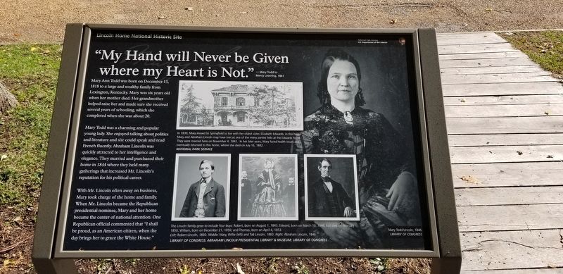 "My Hand will Never be Given where my Heart is Not." Marker image. Click for full size.