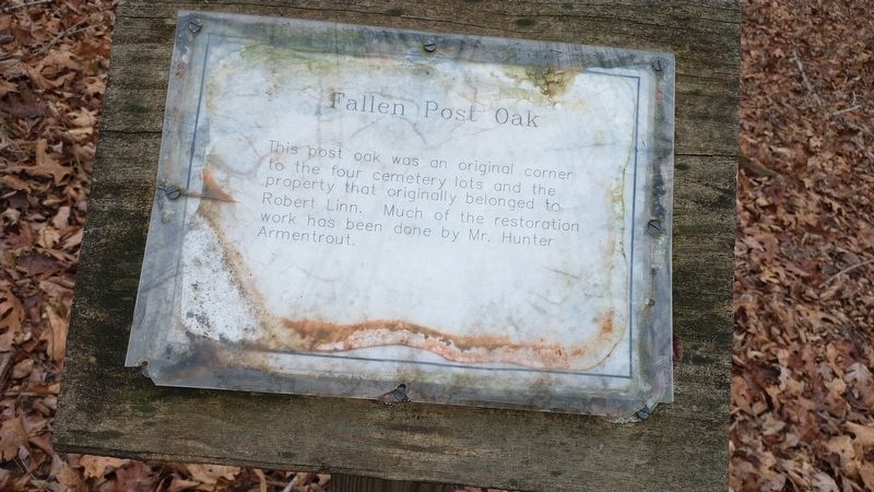 Fallen Post Oak Marker image. Click for full size.