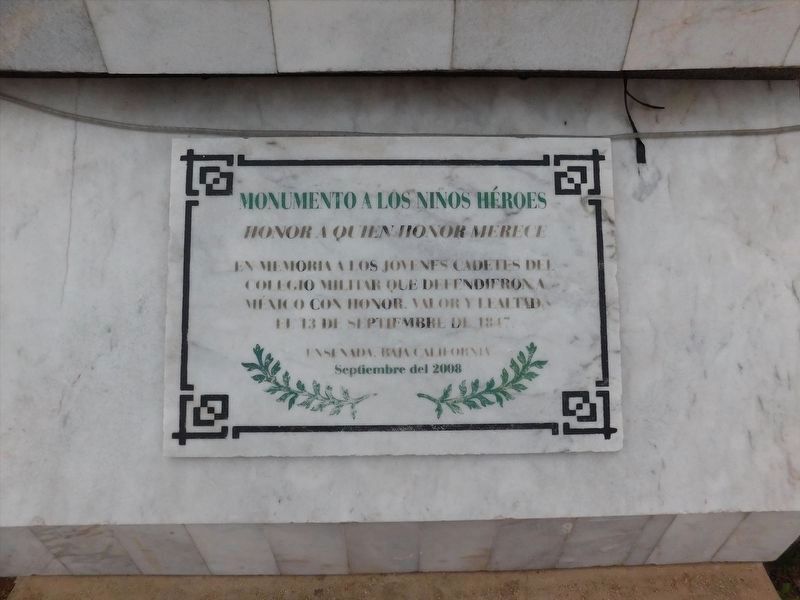 Monumento a los Ninos Hroes Marker image. Click for full size.