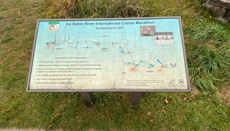 Au Sable River International Canoe Marathon Marker image. Click for full size.
