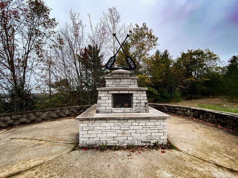 Canoe Paddlers Monument. Click for full size. Canoe Paddlers Monument image. Click for full size.