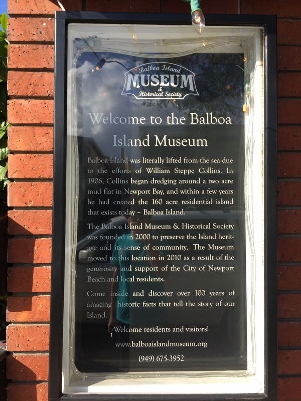 Welcome to the Balboa Island Museum Marker image. Click for full size.