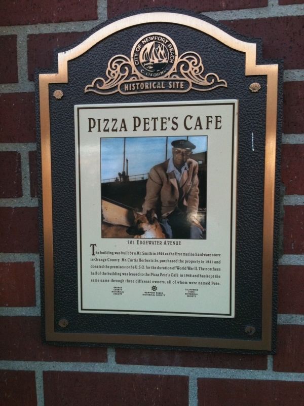 Pizza Pete's Cafe Marker image. Click for full size.