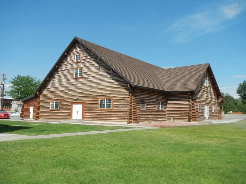 Cowley Log Community Center, "The Log Gym" image. Click for full size.