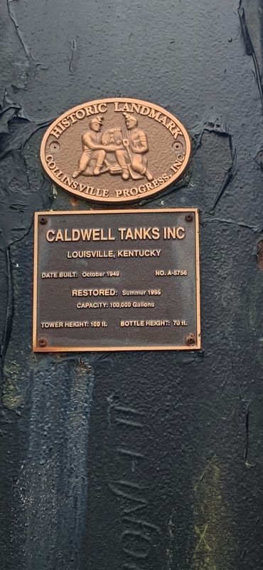 Brooks Catsup Bottle Water Tower Marker image. Click for full size.