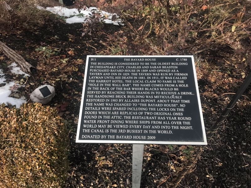 The Bayard House Marker image. Click for full size.