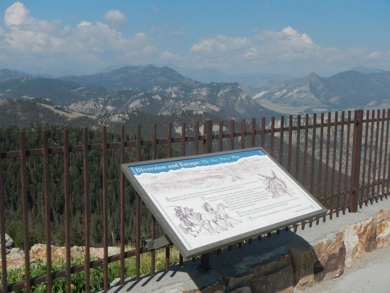 Diversion and Escape: <i>The Nez Perce War</i> Marker. Click for full size. Diversion and Escape: <i>The Nez Perce War</i> Marker image. Click for full size.