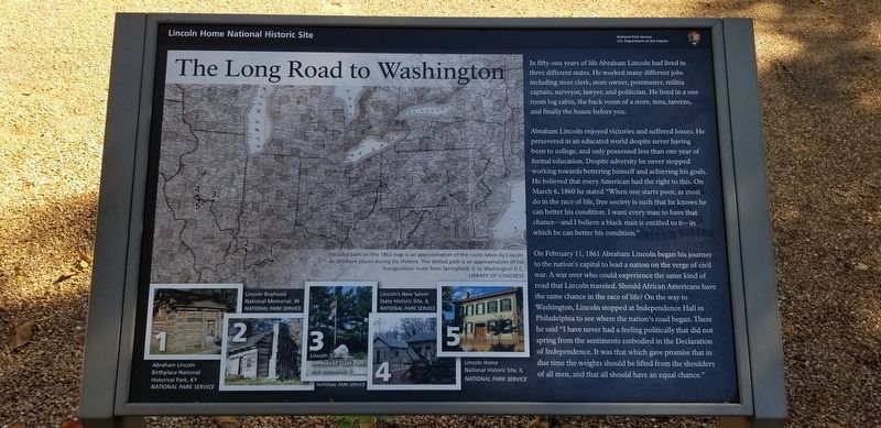 The Long Road to Washington Marker image. Click for full size.