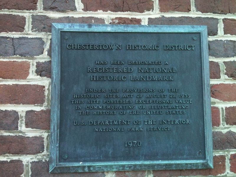 Chestertown Historic District Marker image. Click for full size.