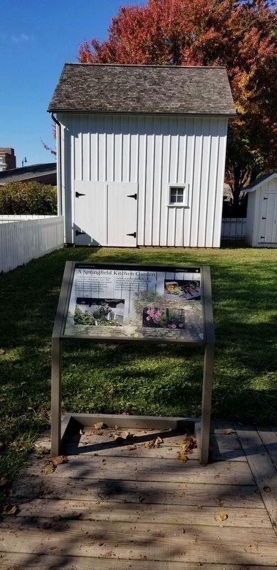 A Springfield Kitchen Garden Marker in the backyard. Click for full size. A Springfield Kitchen Garden Marker in the backyard image. Click for full size.