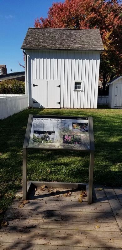 A Springfield Kitchen Garden Marker in the backyard image. Click for full size.