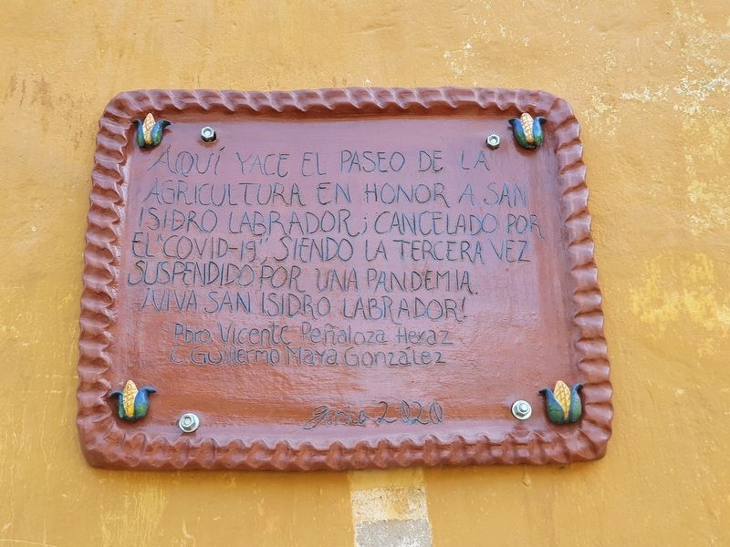 El Paseo de la Agricultura Marker image. Click for full size.