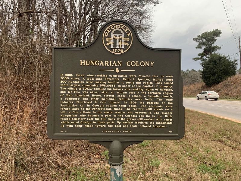 Hungarian Colony Marker image. Click for full size.