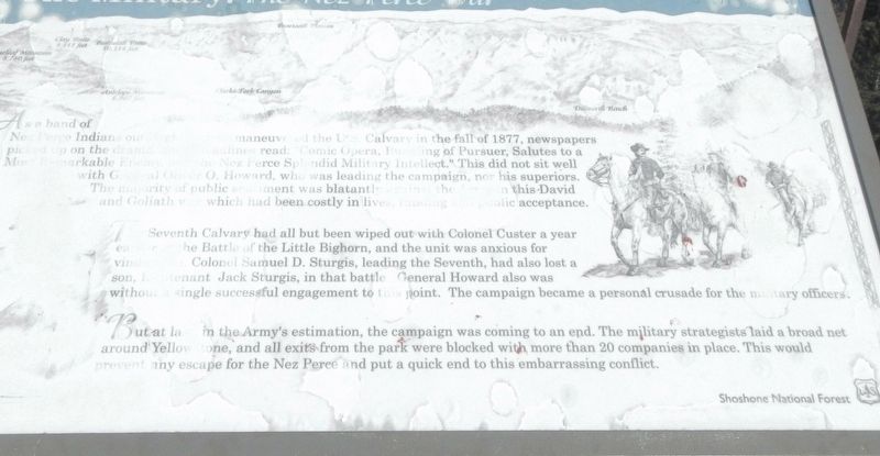 The Military: <i>The Nez Perce War</i> Marker image. Click for full size.