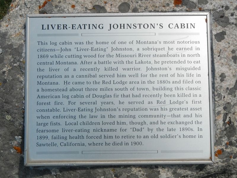 Liver-Eating Johnston's Cabin Marker image. Click for full size.
