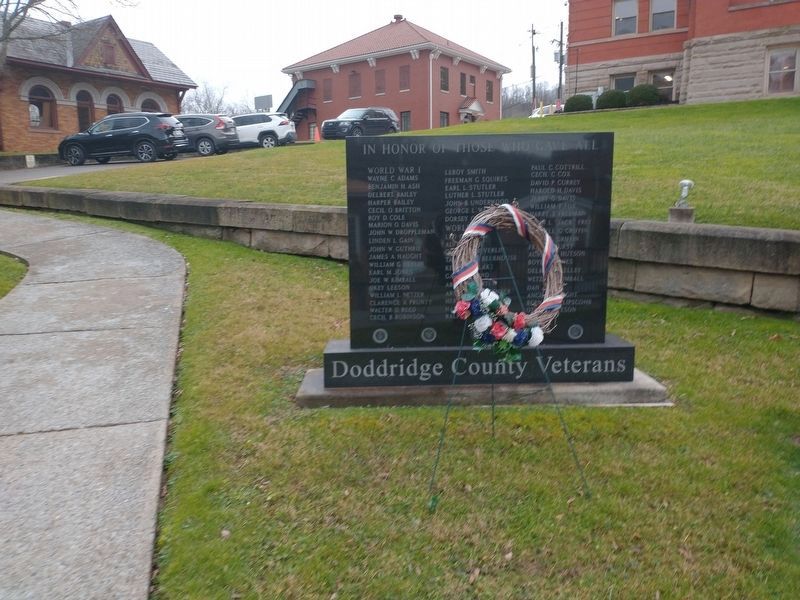 Doddridge County Veterans Memorial. Click for full size. Doddridge County Veterans Memorial image. Click for full size.