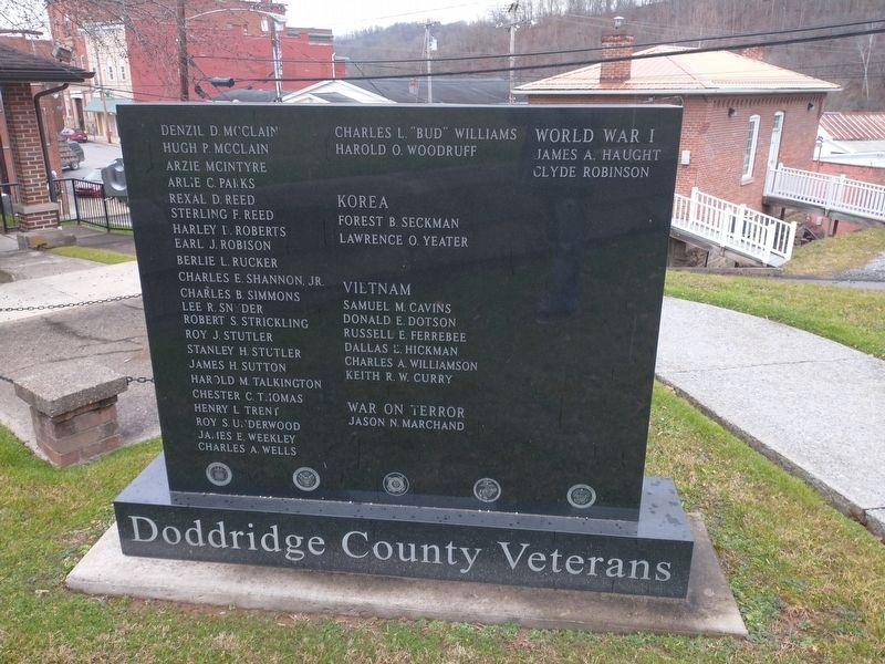 Doddridge County Veterans Memorial. Click for full size. Doddridge County Veterans Memorial image. Click for full size.