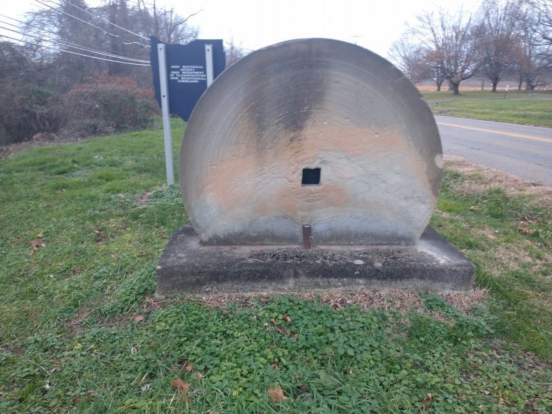 Millstone near the Belpre Marker image. Click for full size.
