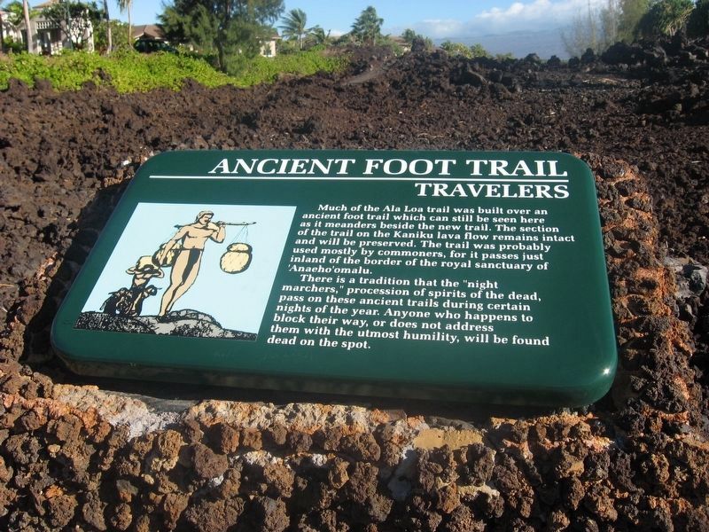 Ancient Foot Trail Marker. Click for full size. Ancient Foot Trail Marker image. Click for full size.
