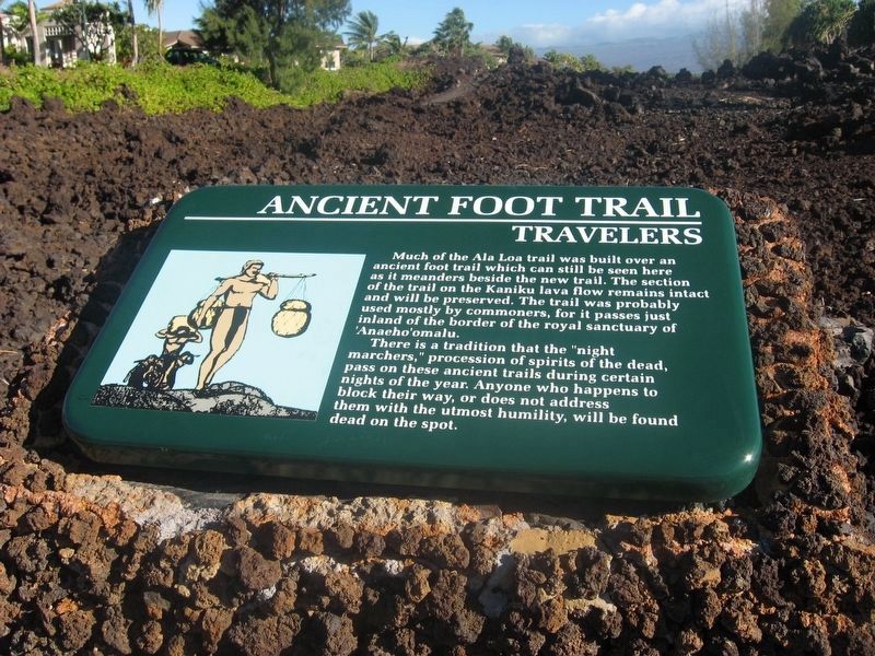 Ancient Foot Trail Marker image. Click for full size.