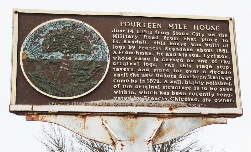 Fourteen Mile House Marker. Click for full size. Fourteen Mile House Marker image. Click for full size.