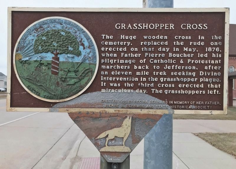 Grasshopper Cross Marker image. Click for full size.