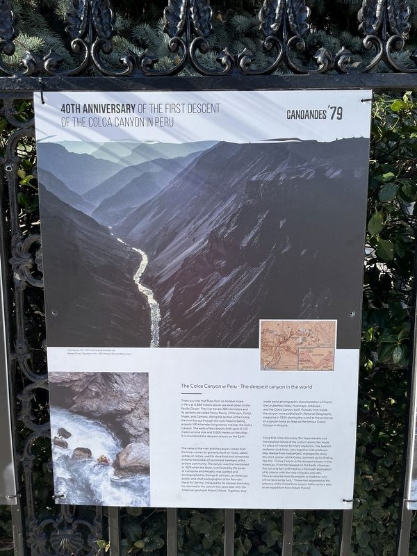 The Colca Canyon w Peru - The deepest canyon in the world Marker image. Click for full size.