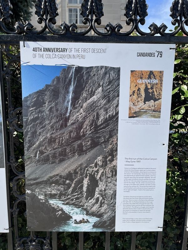 The first run of the Colca Canyon - May/June 1981 Marker image. Click for full size.