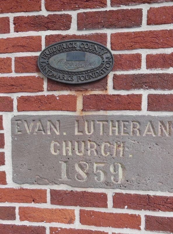 St. Paul Lutheran Church Cornerstone and Additional Tablet image. Click for full size.