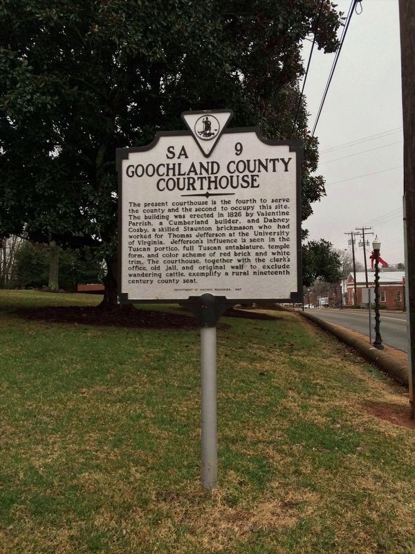 Goochland County Courthouse Marker image. Click for full size.