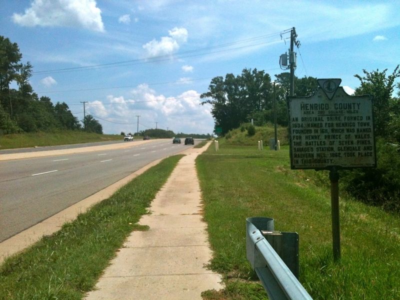 Goochland County / Henrico County Marker image. Click for full size.