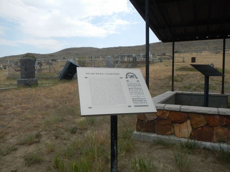 Bear Creek Cemetery Marker image. Click for full size.