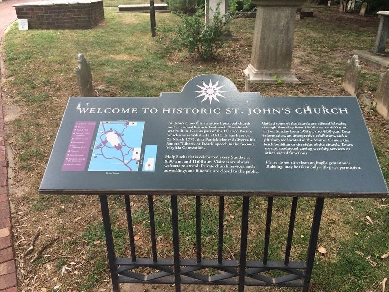Welcome to Historic St. John’s Church Marker image. Click for full size.