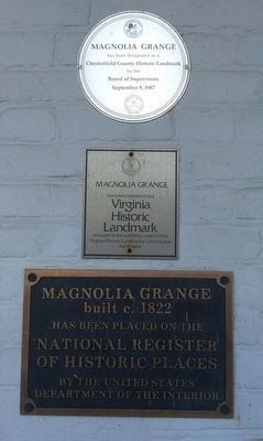 Magnolia Grange Historic Register Plaques image. Click for full size.