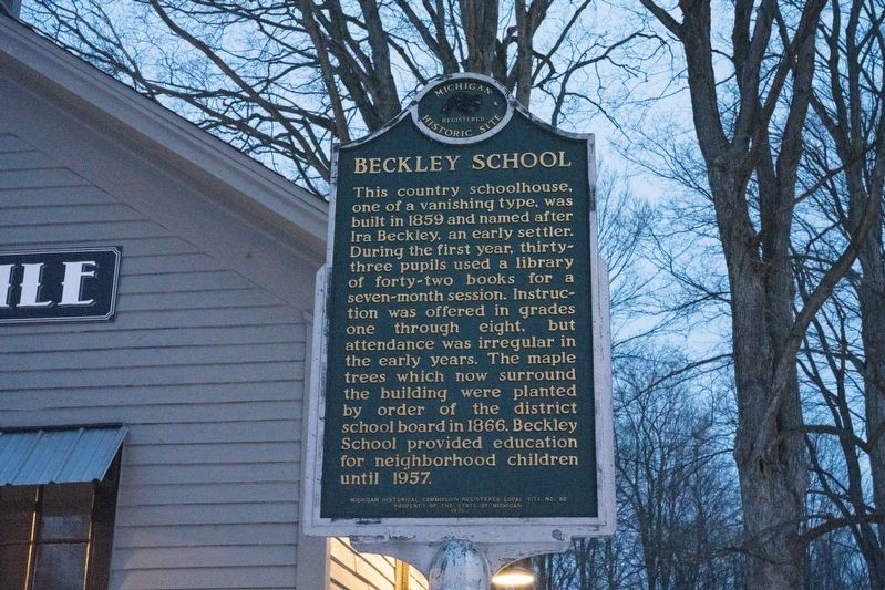 Beckley School Marker. Click for full size. Beckley School Marker image. Click for full size.