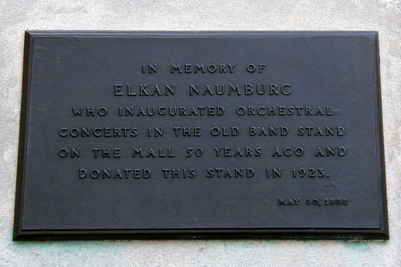 In Memory of Elkan Naumburg Marker image. Click for full size.