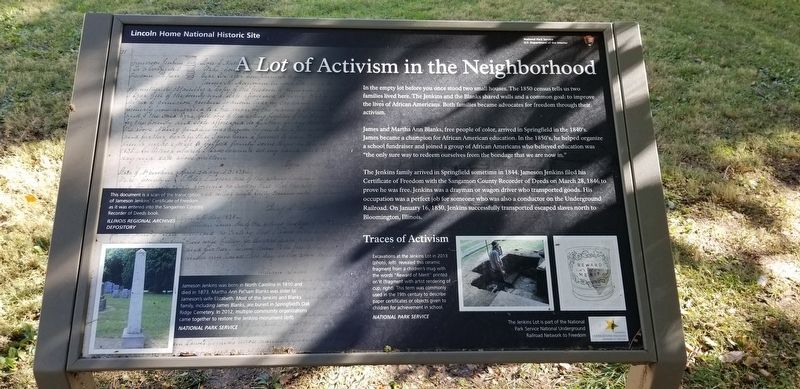 A <i>Lot </i>of Activism in the Neighborhood Marker image. Click for full size.