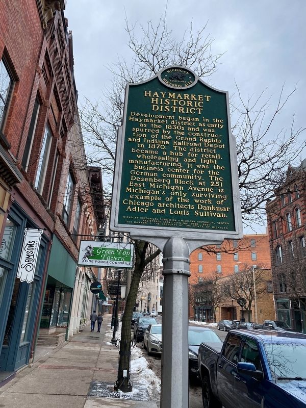 Haymarket Historic District Marker. Click for full size. Haymarket Historic District Marker image. Click for full size.