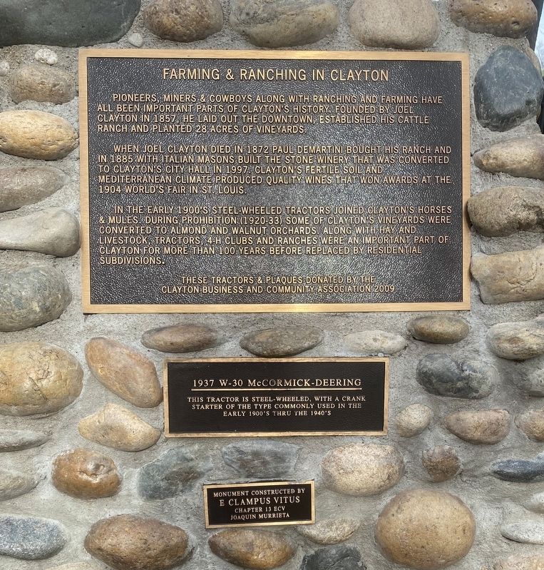 Farming and Ranching in Clayton Marker. Click for full size. Farming and Ranching in Clayton Marker image. Click for full size.