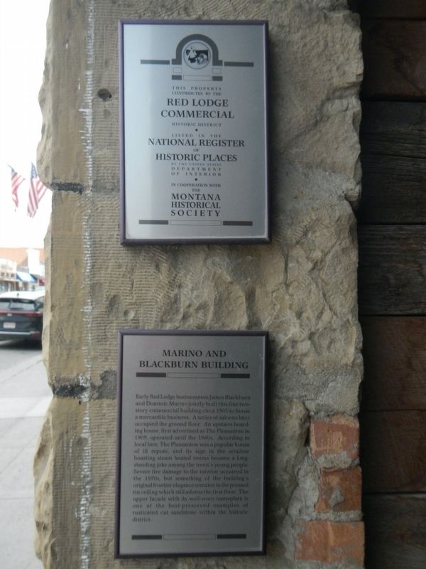 Marino and Blackburn Building Marker image. Click for full size.